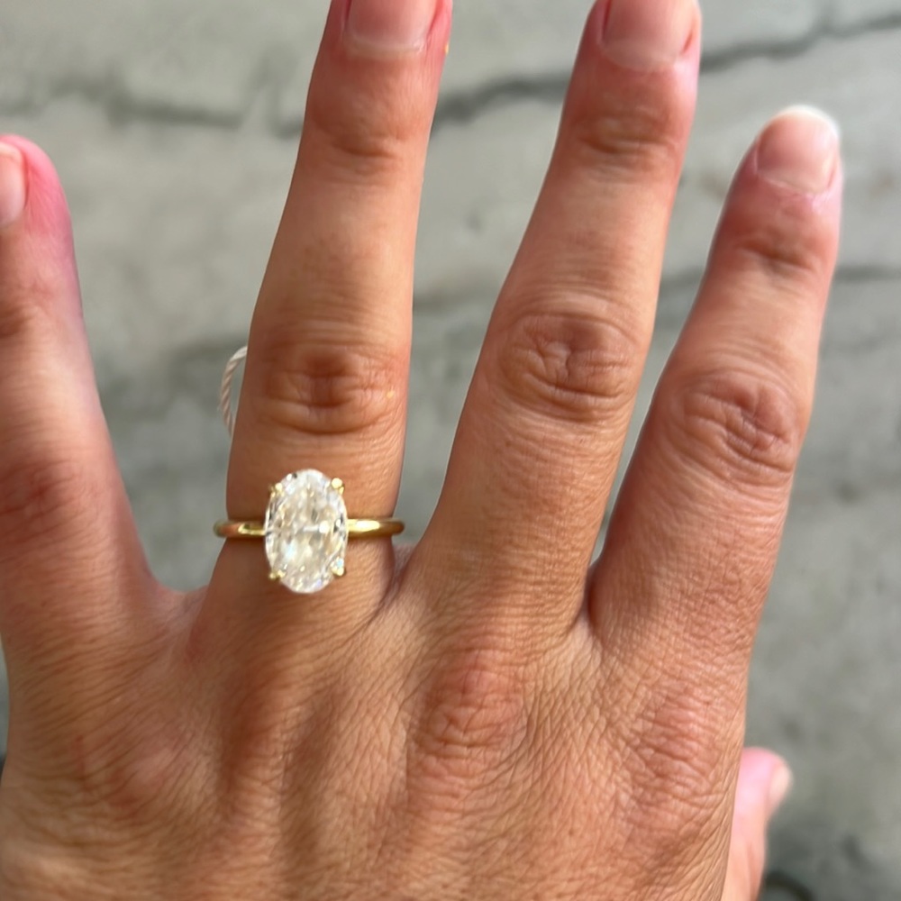 Round ring with gold band NWT sz.8